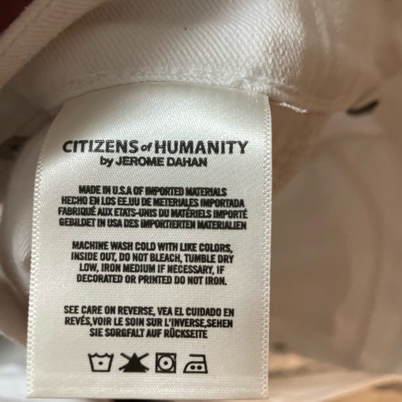 CoH White Distressed Straight Leg Jean - Sz 28 - Picture 8 of 12